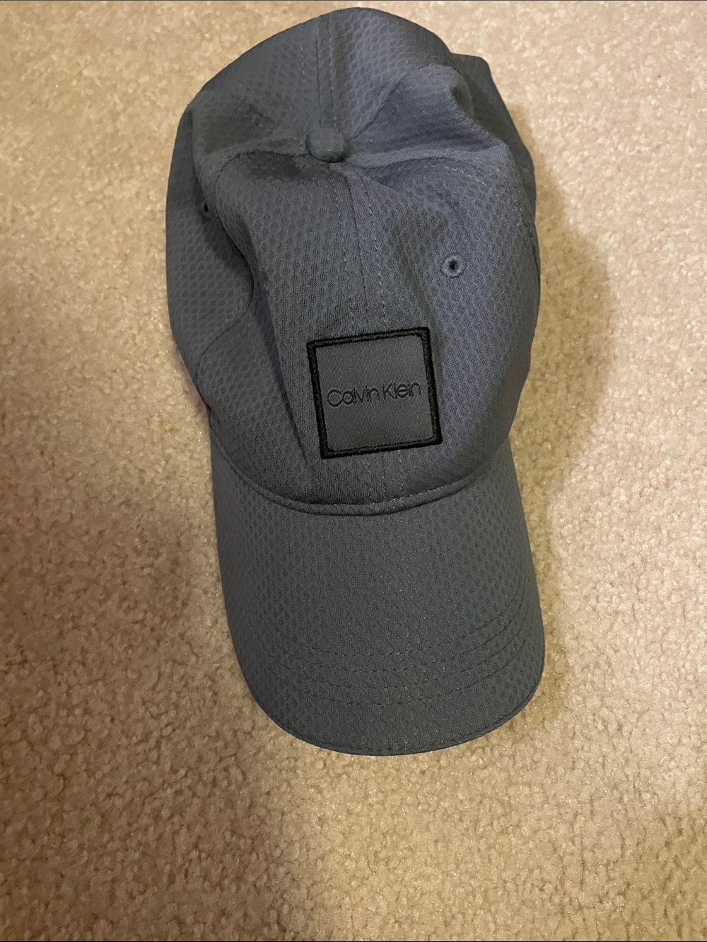Calvin Klein Men's Charcoal Logo Baseball Cap